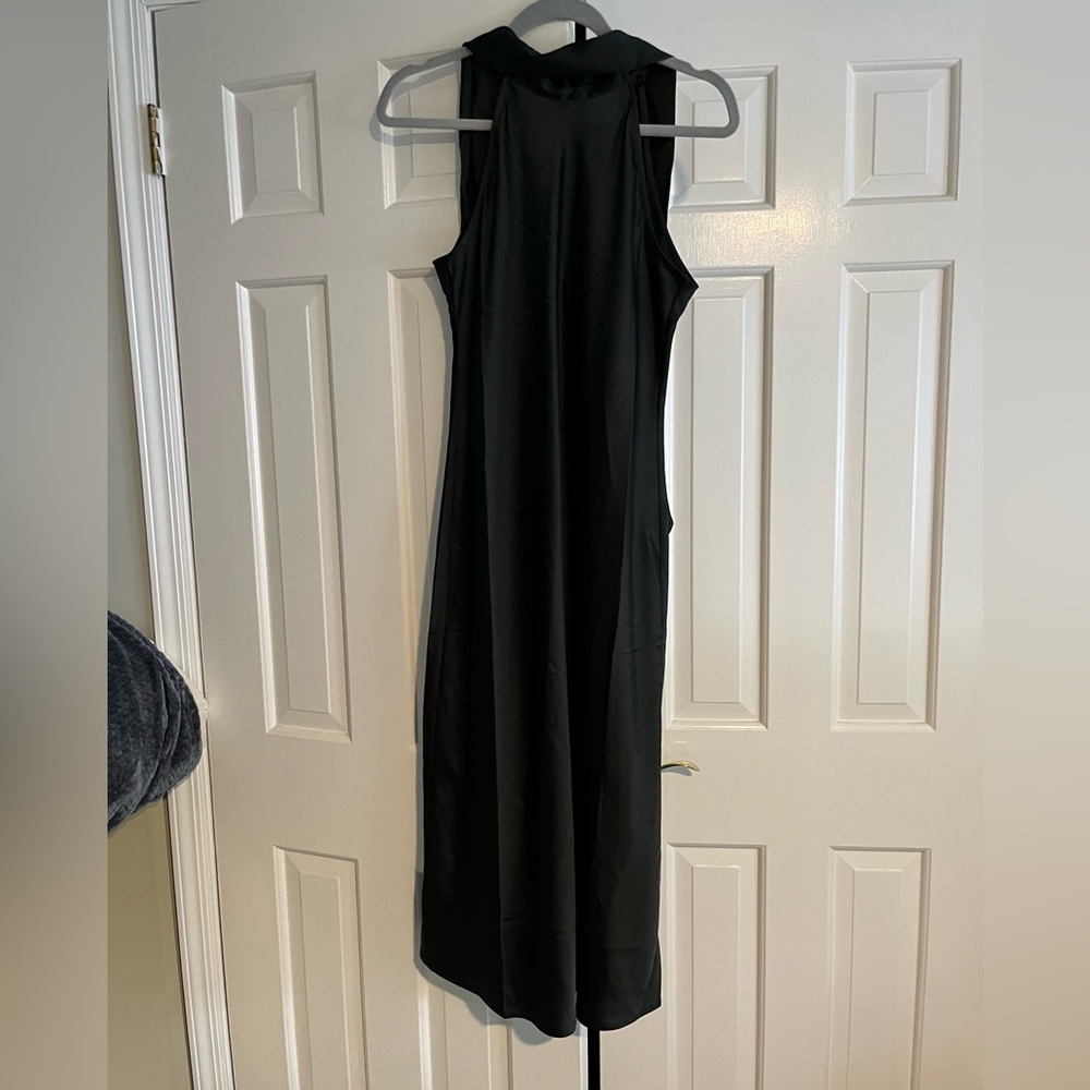 Banana Republic Black Sleeveless Cocktail Midi Dress size 2 petite